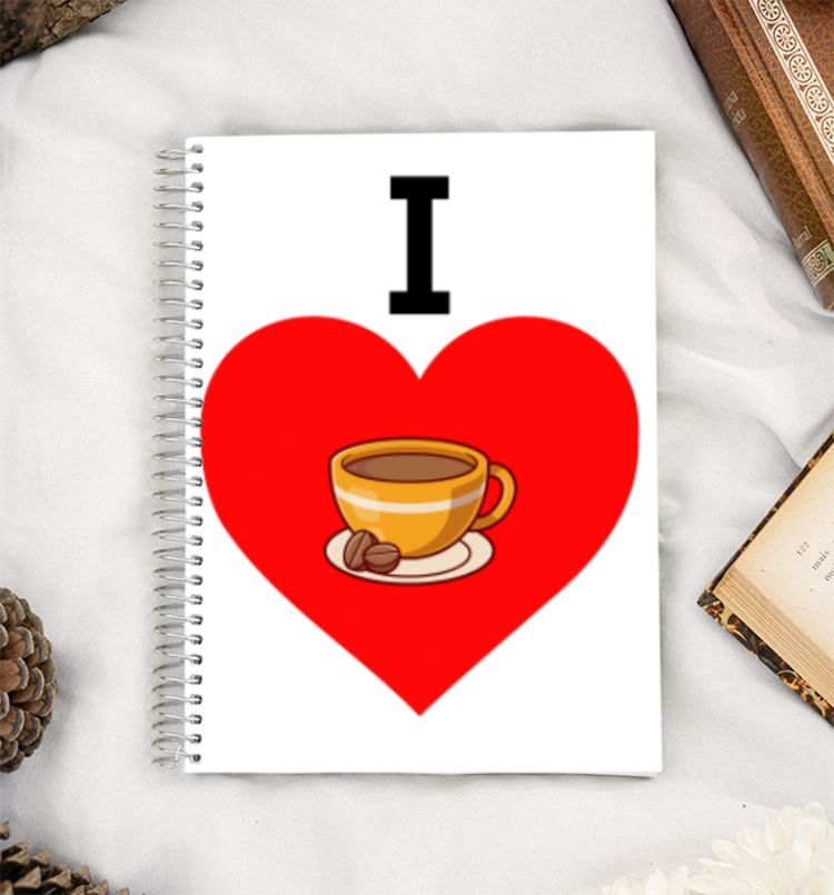 i love coffee, coffee lover A5 Notebook