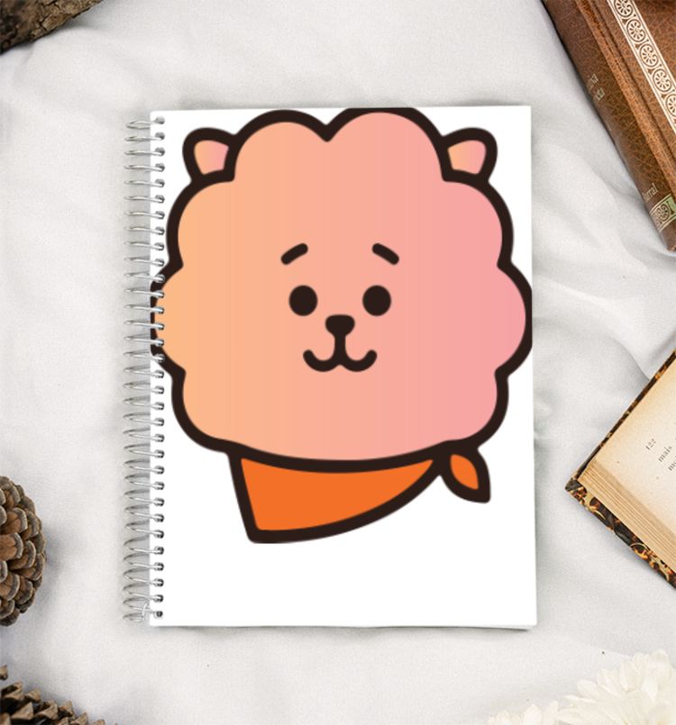 Rj | Bt21 | Gradient💜💜 A5 Notebook