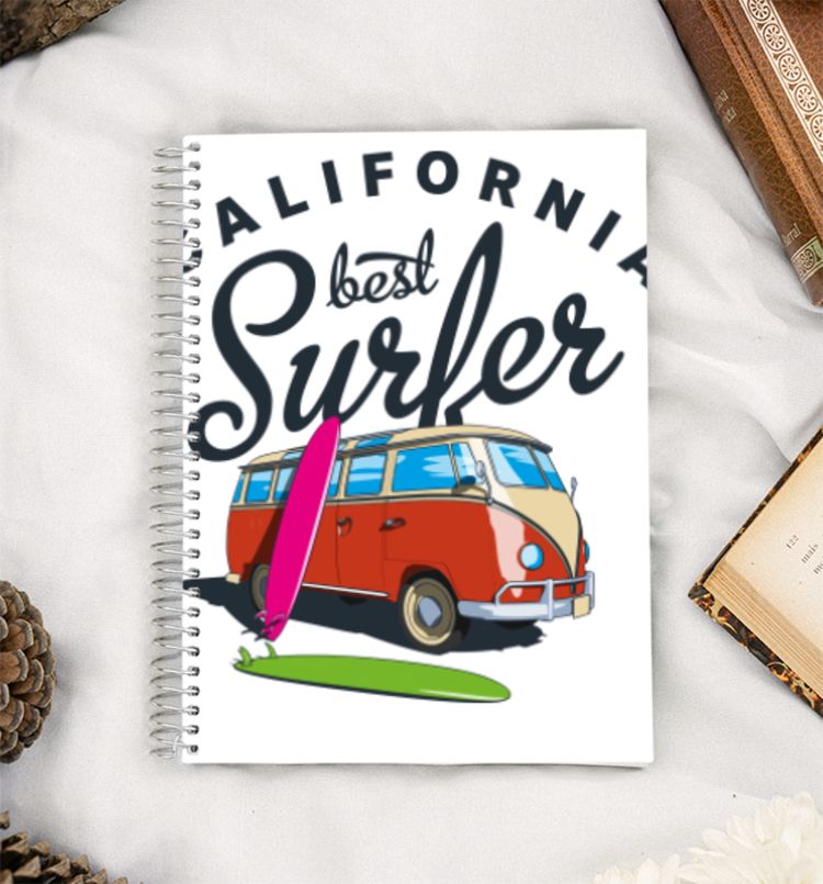 California Surfing A5 Notebook