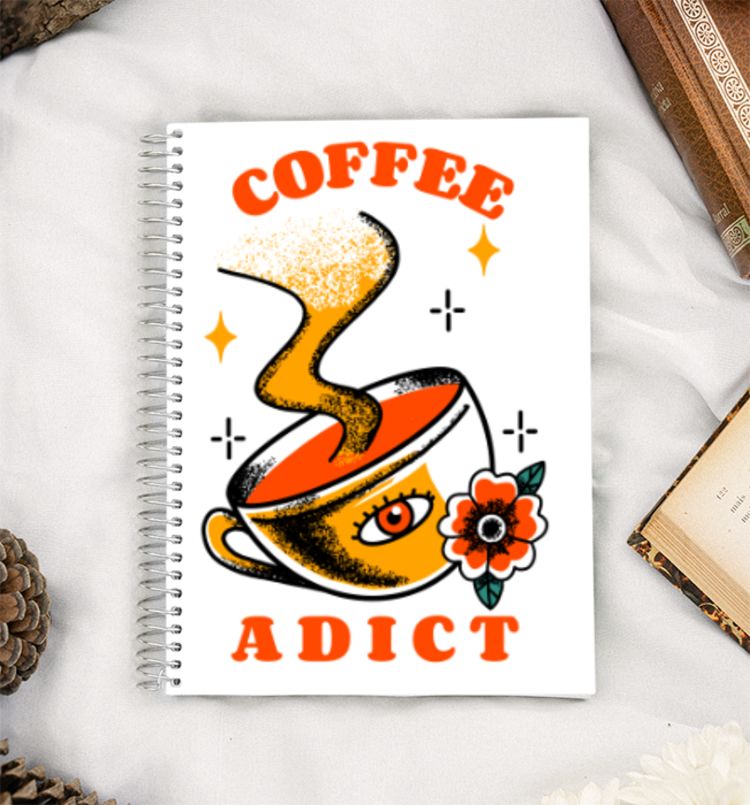 Coffee addict  A5 Notebook