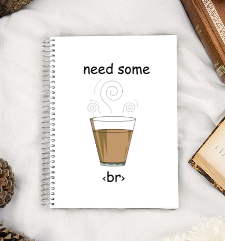 Need Some Chai Break A5 Notebook