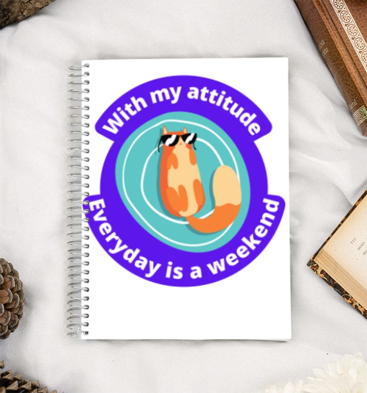 Sassy weekend attitude A5 Notebook