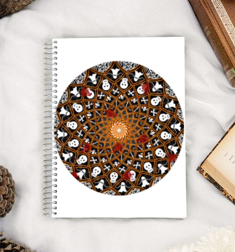 Halloween Mandala A5 Notebook