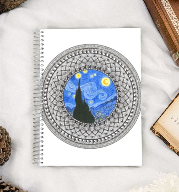 The Starry Mandala A5 Notebook