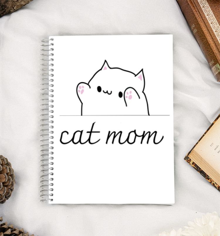 Cat mom A5 Notebook