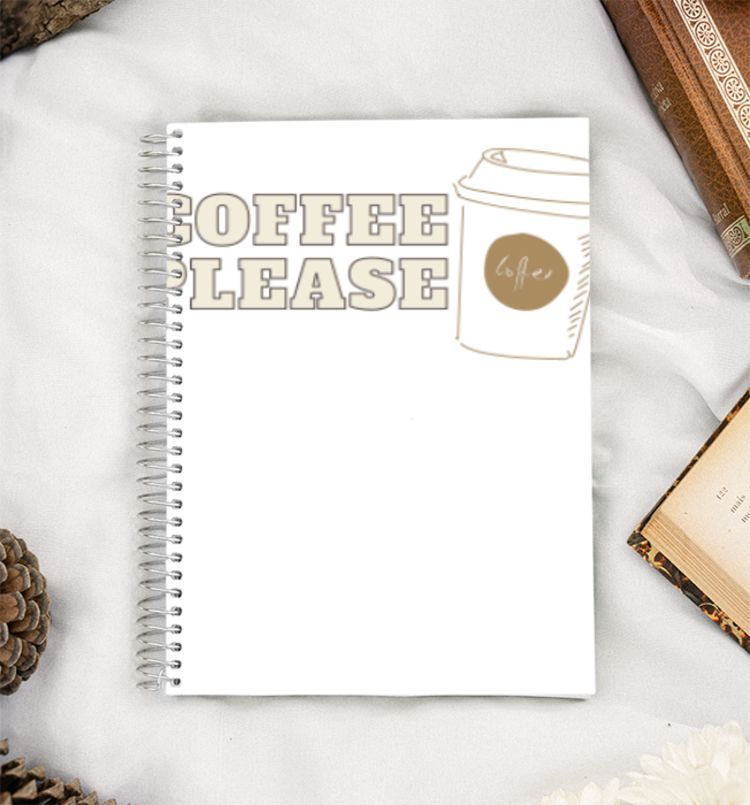 Coffee Please! A5 Notebook