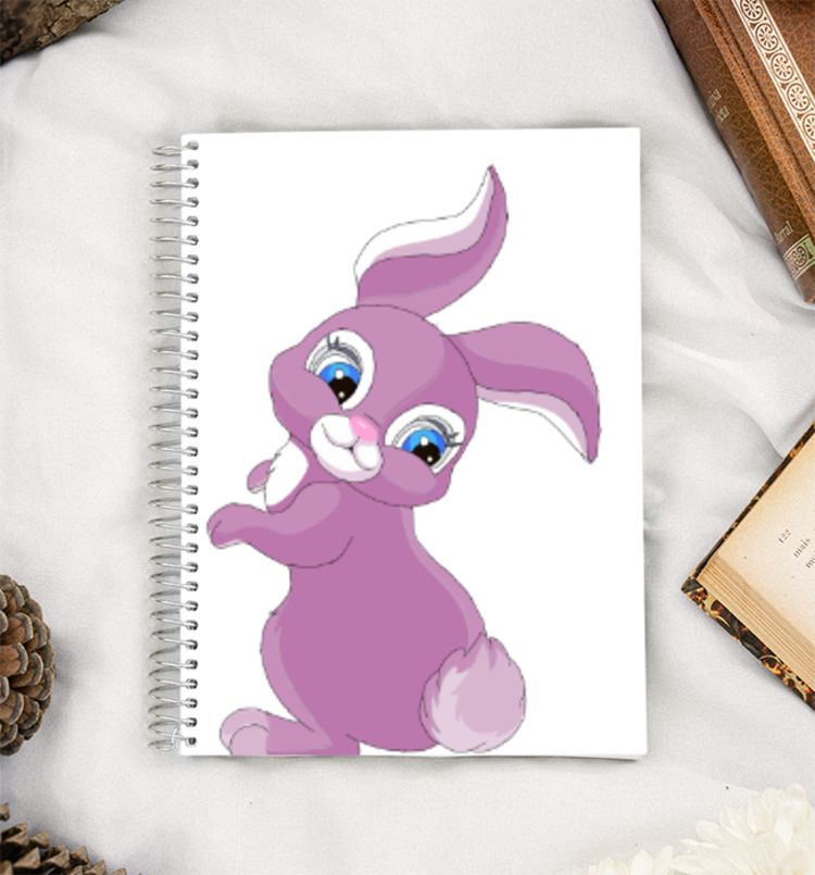 Shy rabbit  A5 Notebook