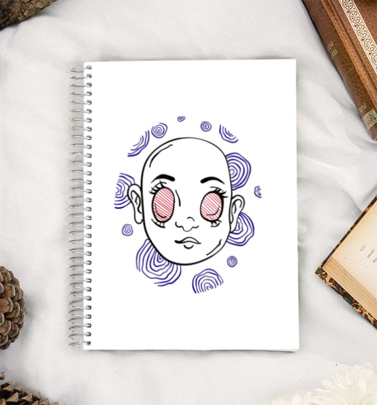 alien - nɘilɒ  A5 Notebook