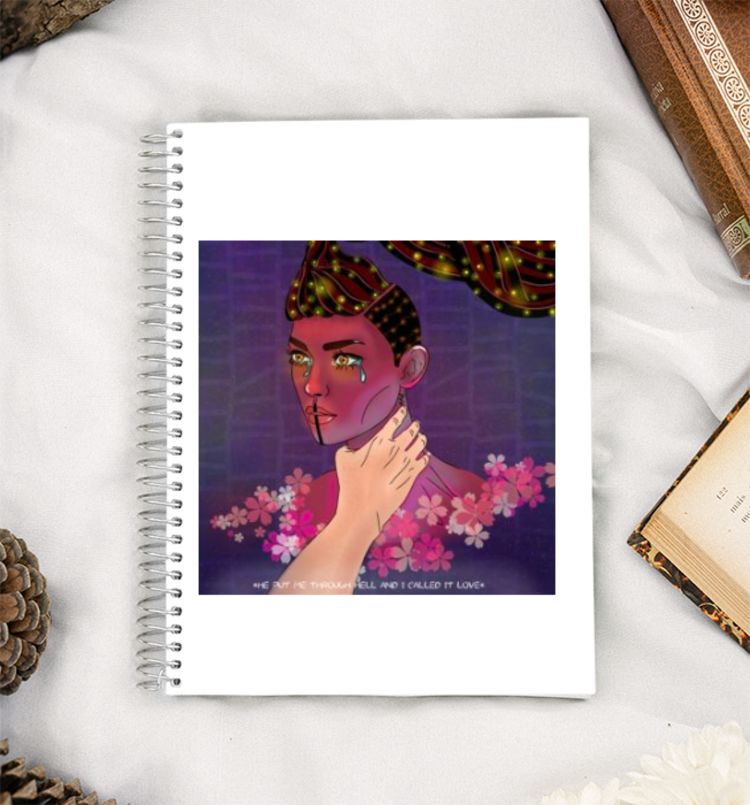 Dark trapped  A5 Notebook