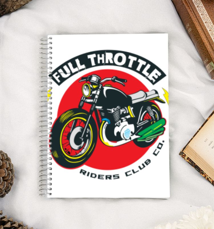 Full Throttle - Riders Club Co A5 Notebook