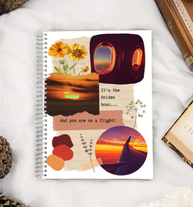 The Golden flight A5 Notebook