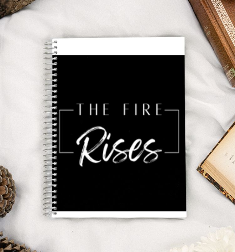 The fire rises  A5 Notebook