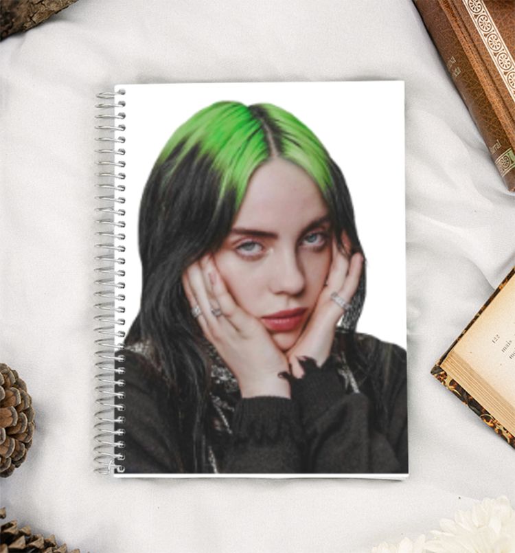 Billie Eilish Lacto black  A5 Notebook