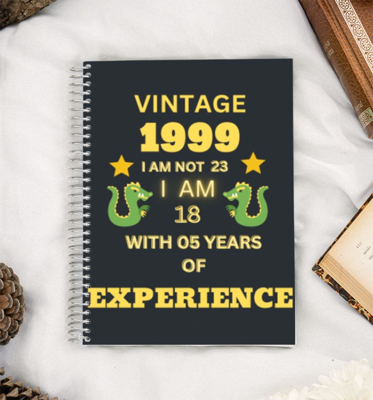 VINTAGE 1999 A5 Notebook