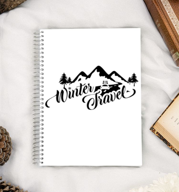 Winter travel A5 Notebook