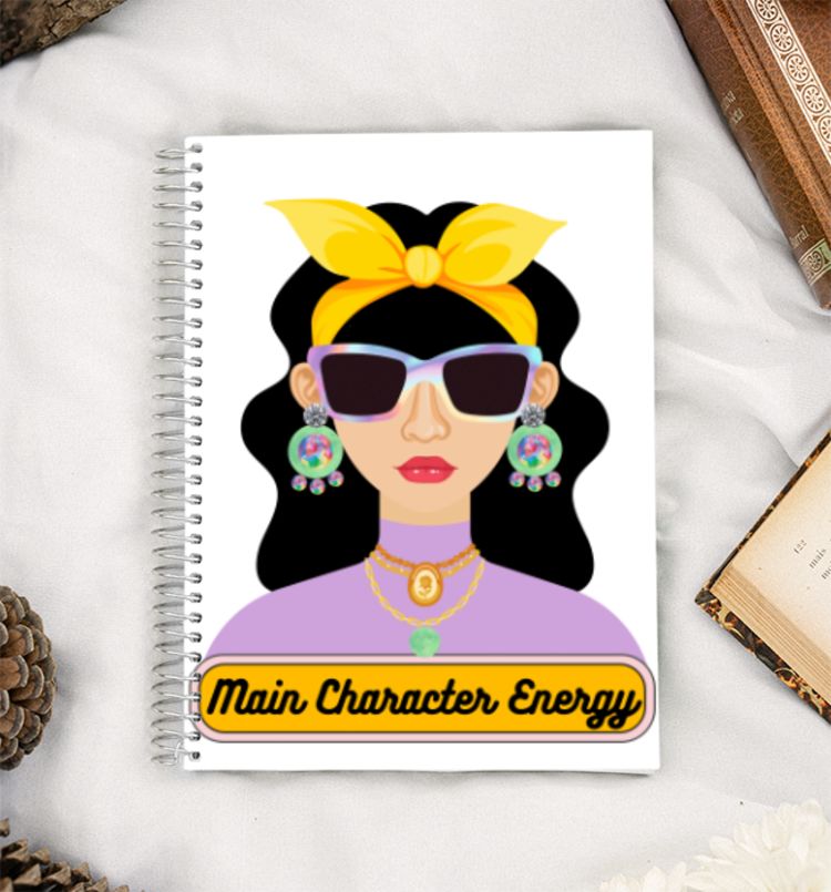 Main character energy A5 Notebook