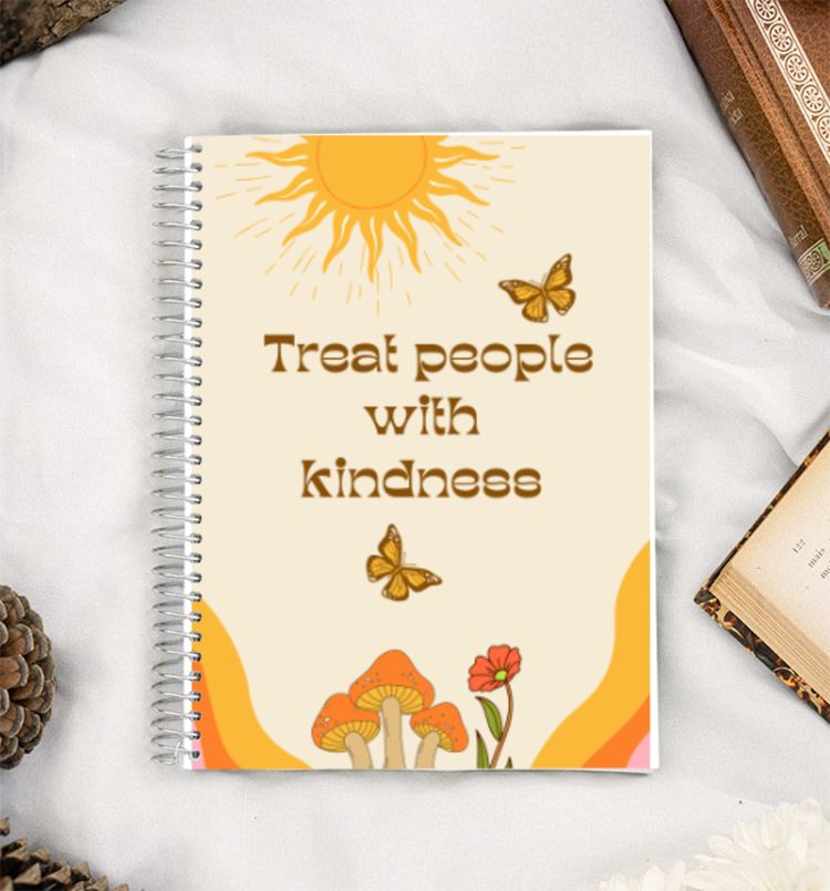 Treat people with kindness A5 Notebook