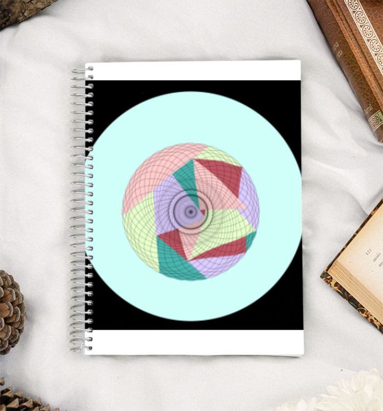 Aesthetic coloured circle A5 Notebook