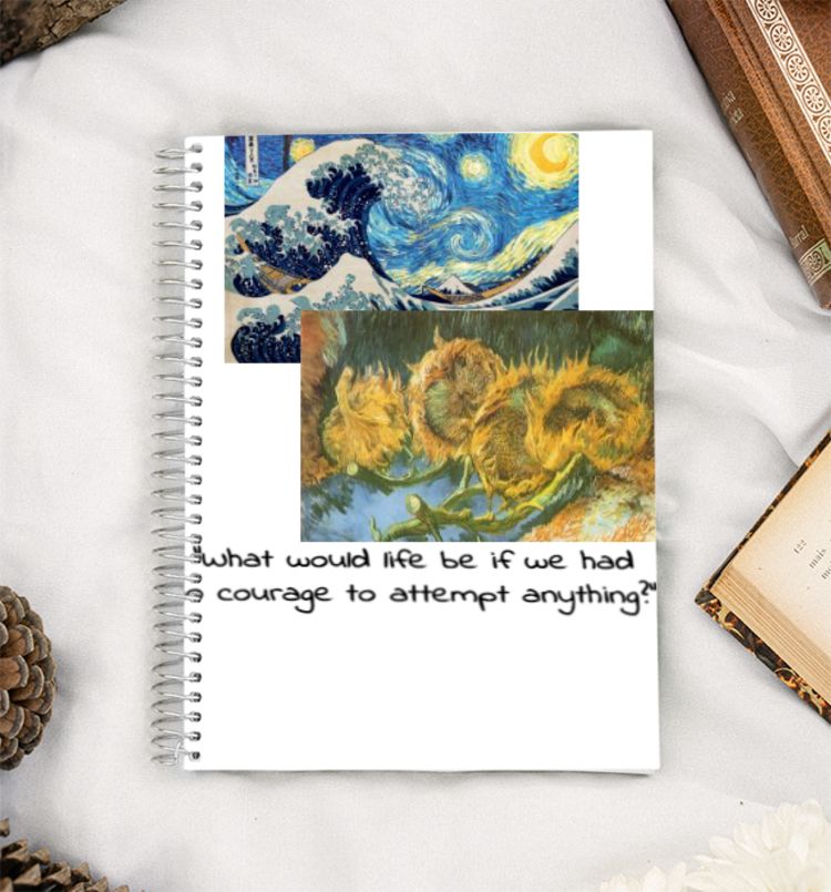 Vincent van Gogh Starry night A5 Notebook