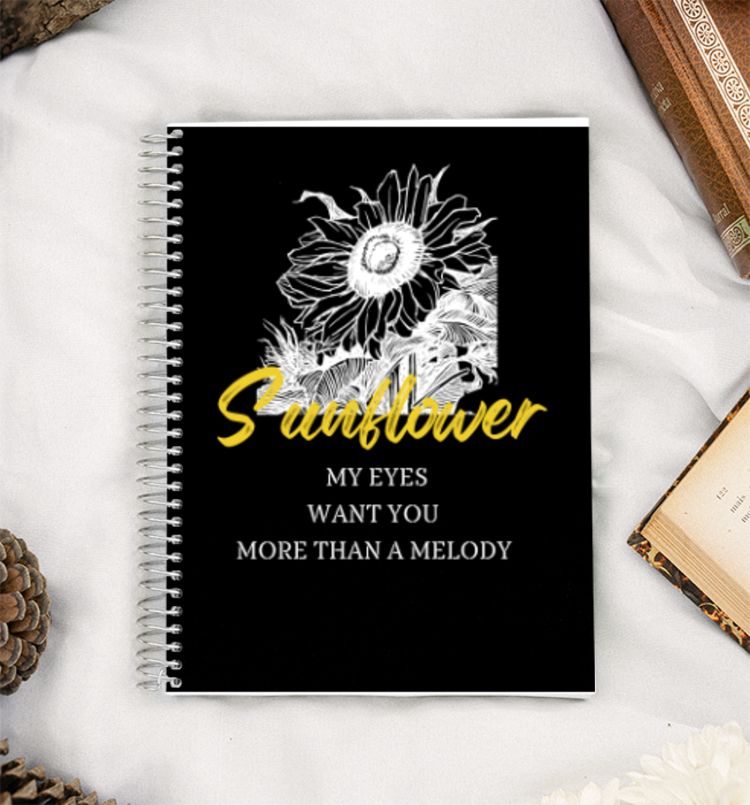 Sunflower Harry Styles  A5 Notebook