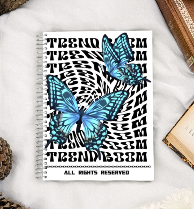 Butterfly Tee A5 Notebook