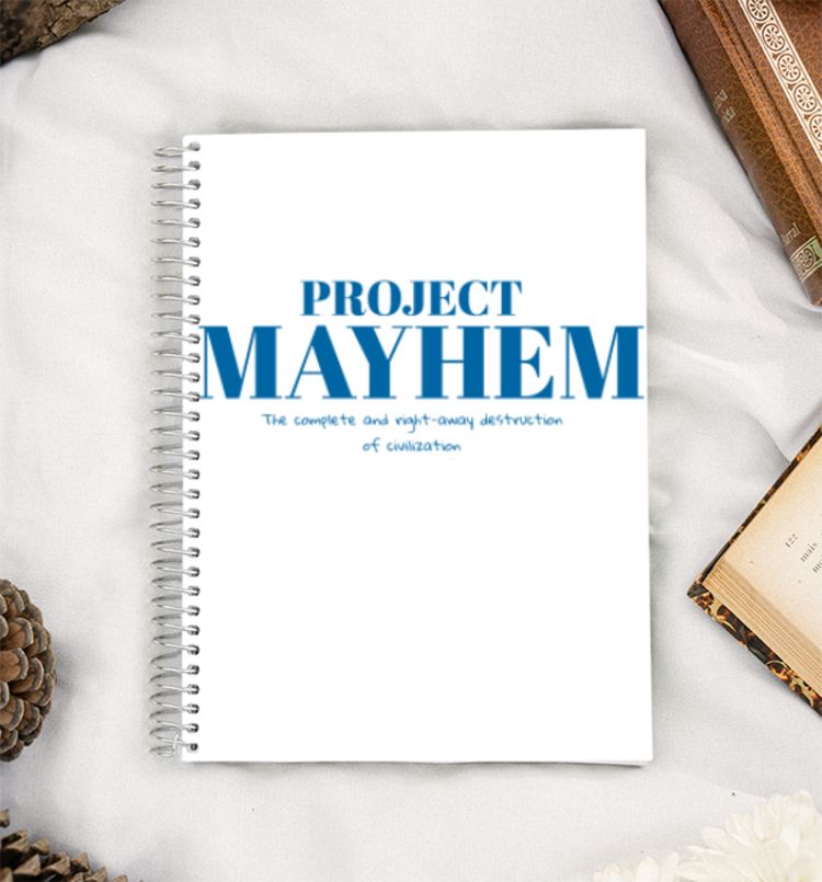Project Mayhem  A5 Notebook