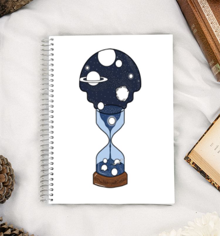 So much universe, so less time A5 Notebook