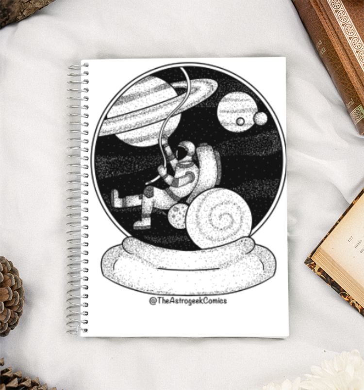 Space Globe A5 Notebook
