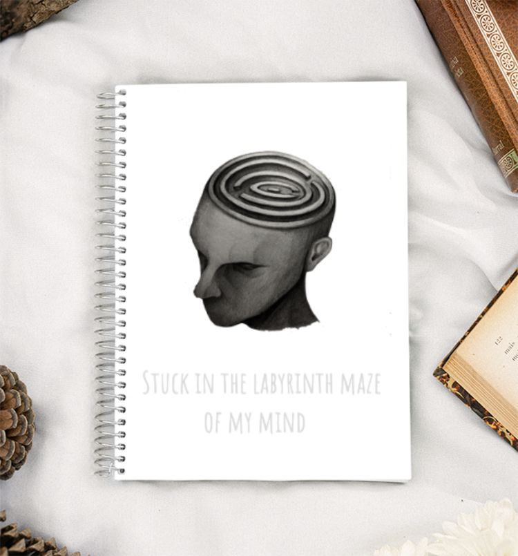 mind maze A5 Notebook