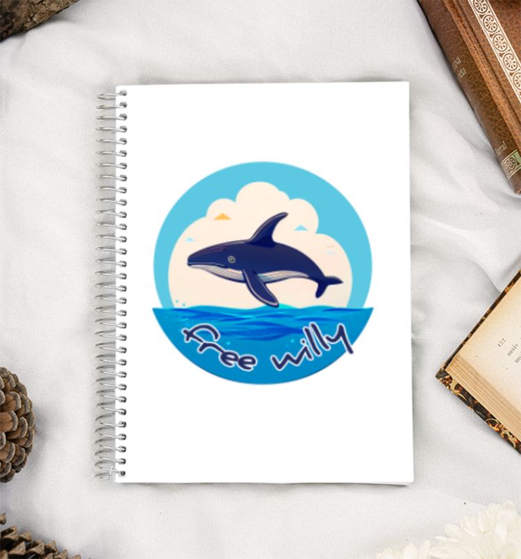 Free Willy A5 Notebook