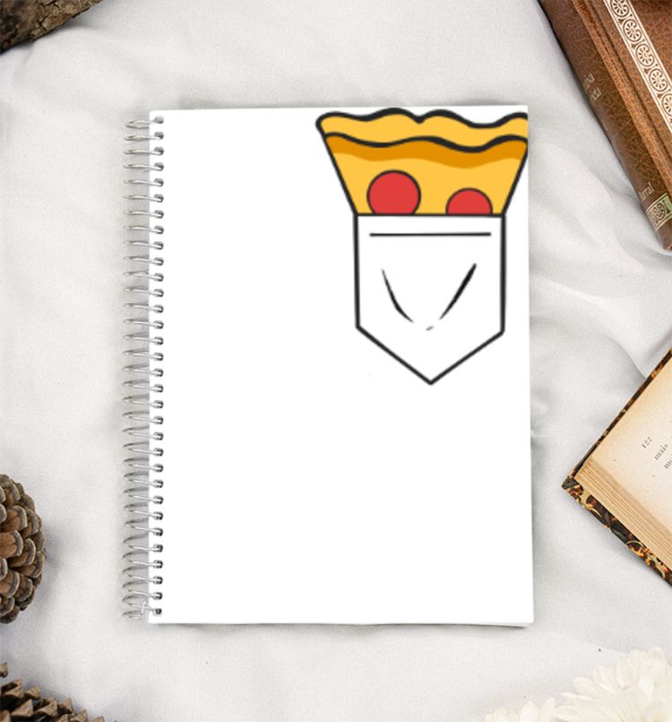 Pizza in my Pocket A5 Notebook