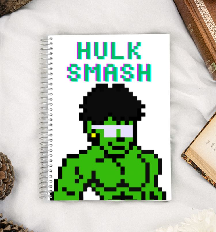 Hulk smash A5 Notebook