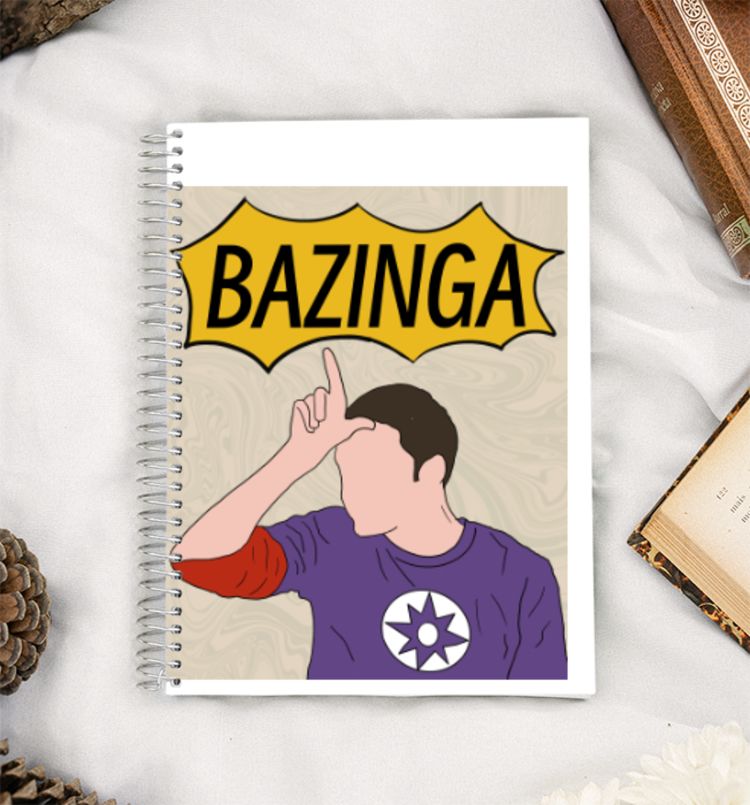 sheldon cooper - bazinga A5 Notebook