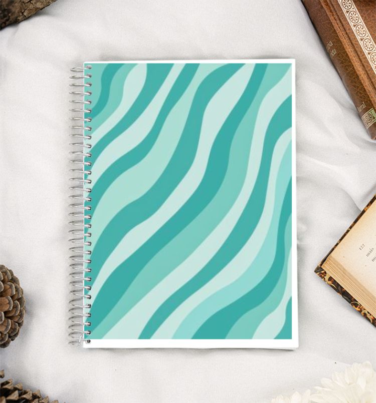 Wavy Blues A5 Notebook