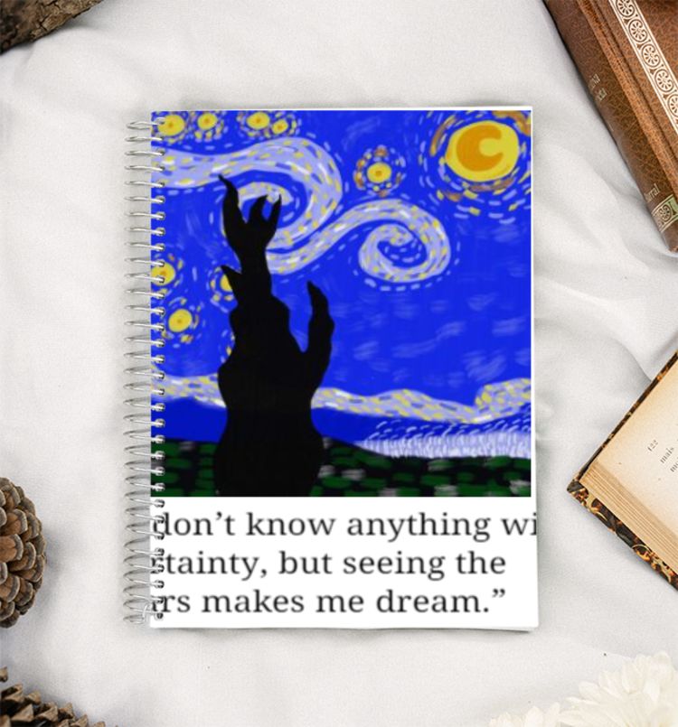starry night van gogh A5 Notebook