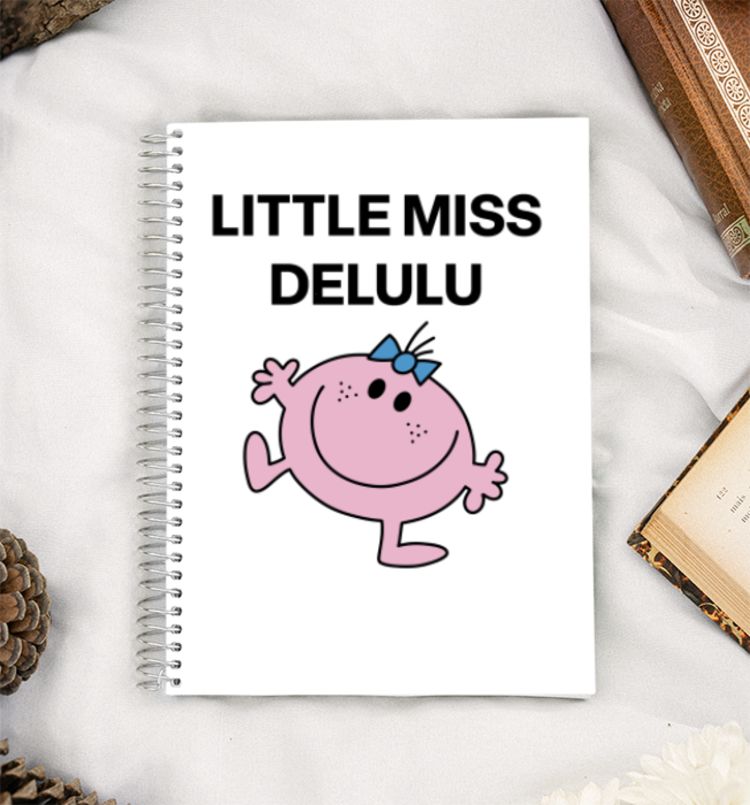 Little Miss Delulu A5 Notebook