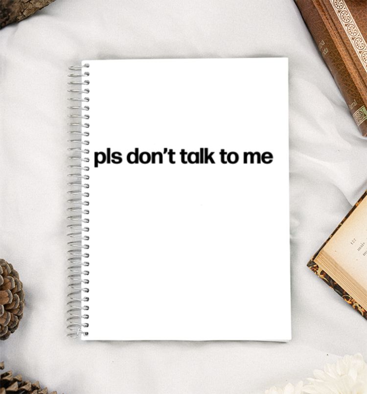 pls don’t talk to me A5 Notebook