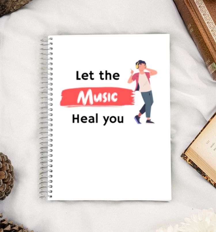 Let the Music Heal You A5 Notebook