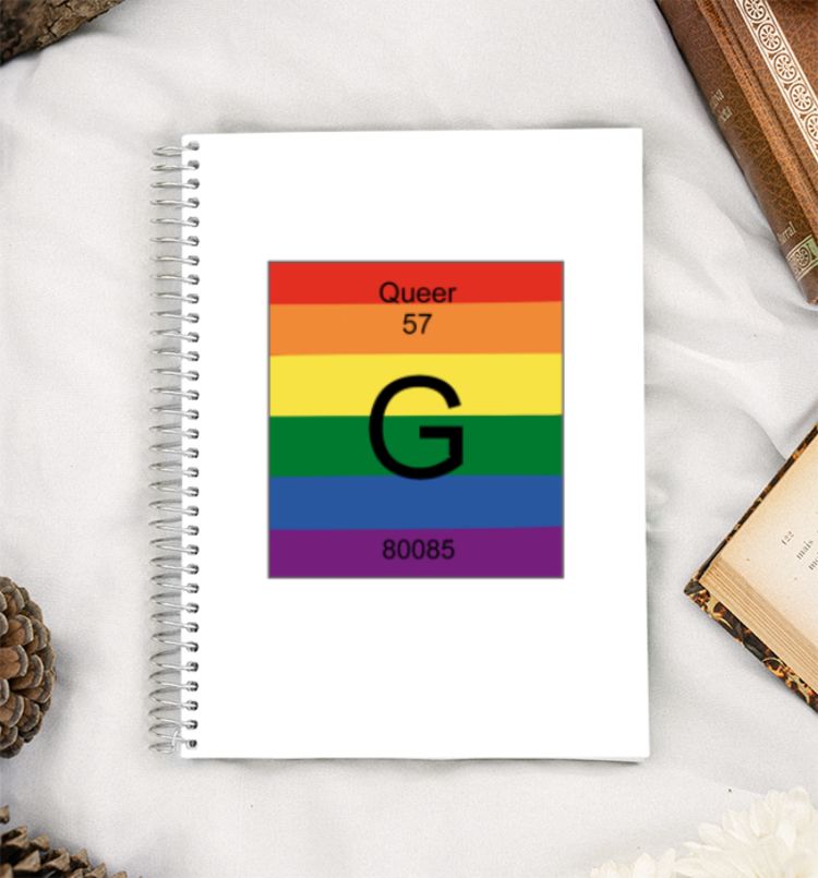 Periodic Table Pride A5 Notebook