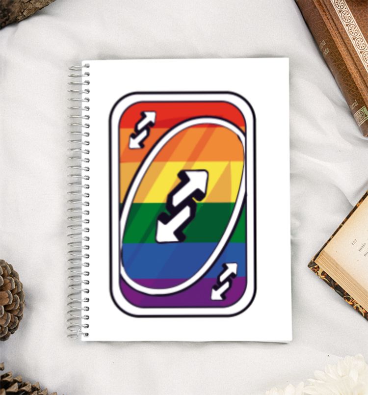 Uno Reverse Card Pride A5 Notebook