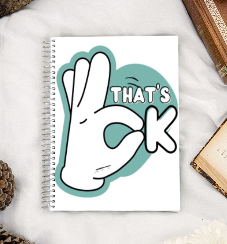 Typography that's ok A5 Notebook