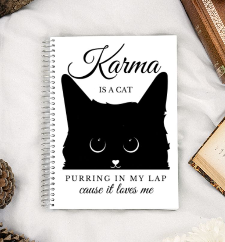 Karma is a cat (Taylor Swift) A5 Notebook