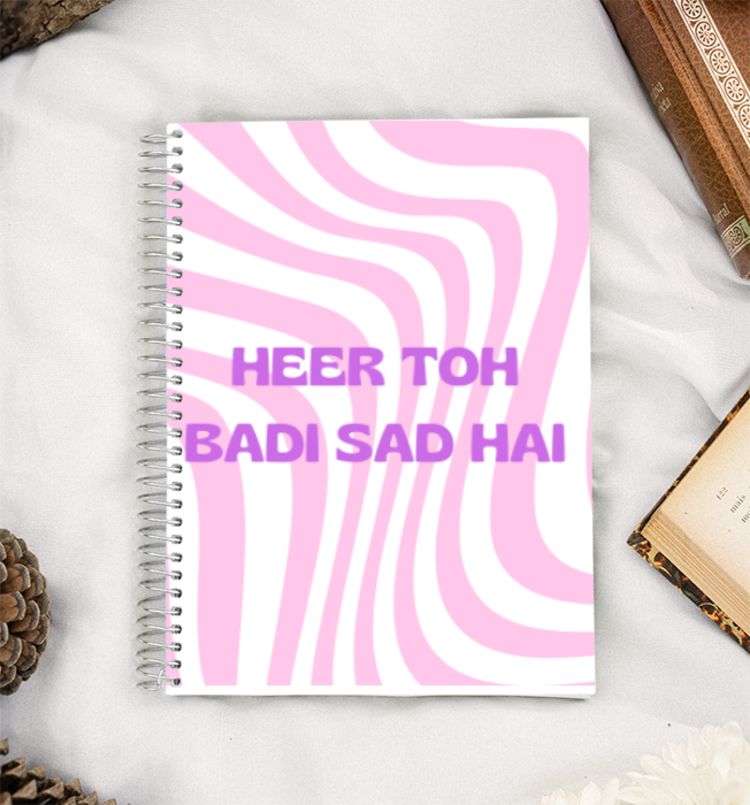 Heer Toh Badi Sad Hai A5 Notebook