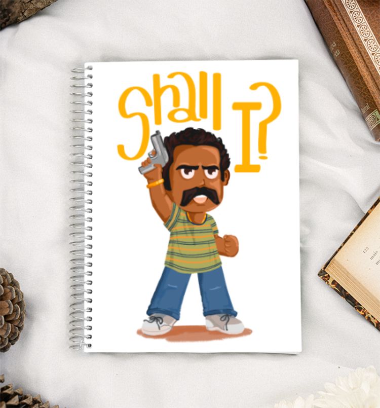 Amban Aavesham character tee  A5 Notebook