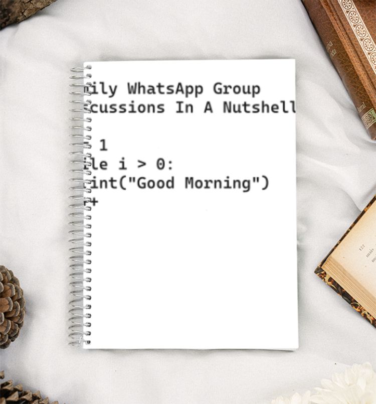 The WhatsApp Loop  A5 Notebook