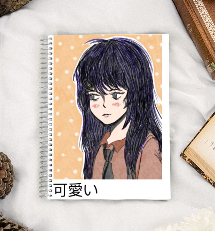 Manga Schoolgirl A5 Notebook