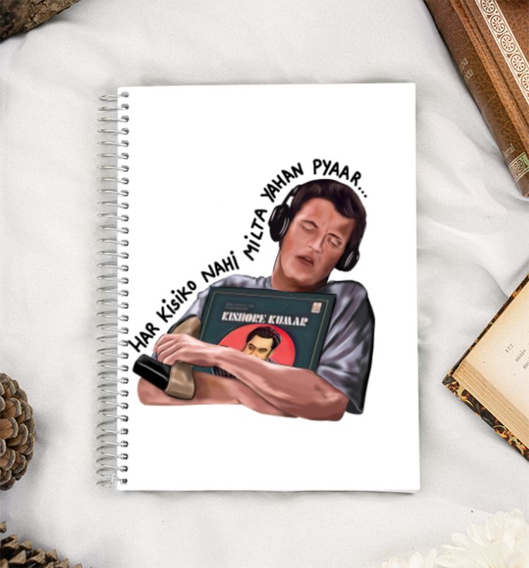Chandler Bing in India A5 Notebook