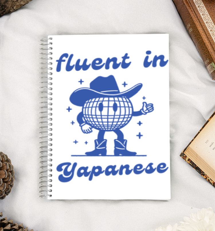 Fluent in yapanese (yap) A5 Notebook