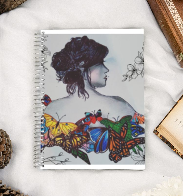 Colourful wings  A5 Notebook