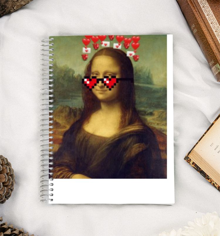 Meme X Mona Lisa A5 Notebook
